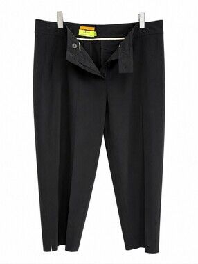 Alex Garfield Black Tailored Straight-Leg Dress Pants